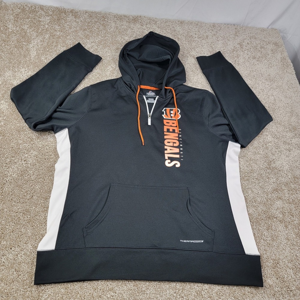 NFL Cincinnati Bengals Hoodie Pullover Therma‎ Base Activewear XL